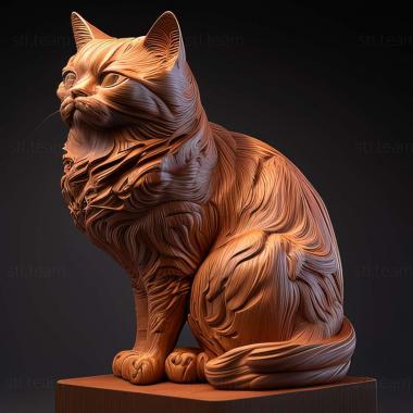 3D модель Подопытный кот Лиоф развел кошку (STL)
